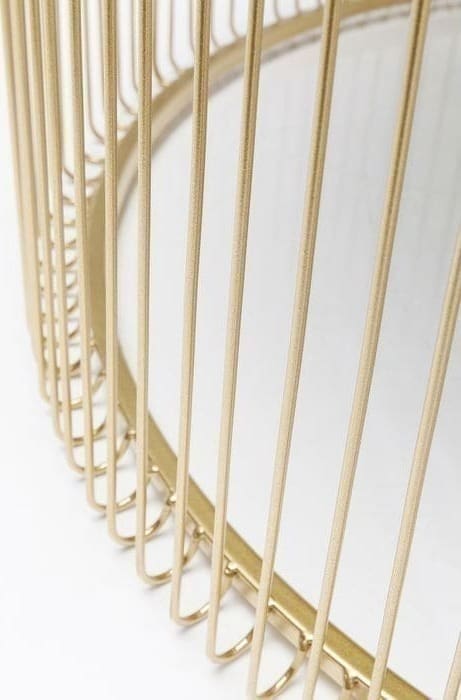 Salontafel Table Wire Uno Brass Ø80cm Kare Design Salontafel 84516