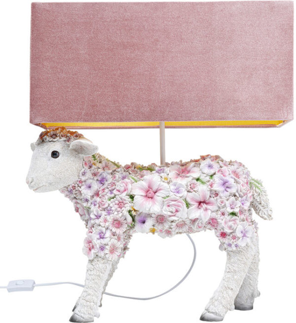 Tafellamp Lamp Animal Flower Sheep Kare Design Tafellamp 53171