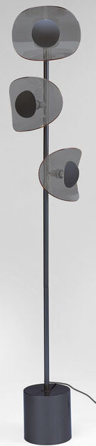 Vloerlamp Lamp Mariposa Black Smoke 160cm Kare Design Vloerlamp 53365