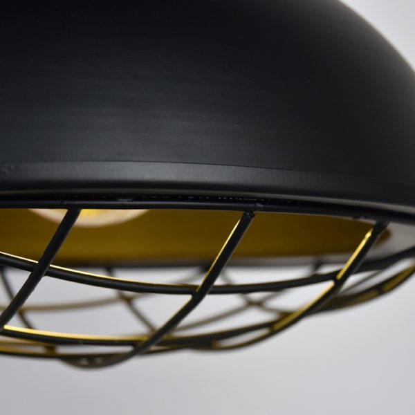 LABEL51 Hanglamp Grid - Zwart - Metaal - 52 cm Zwart Hocker