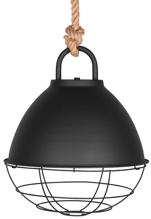 LABEL51 Hanglamp Korf - Zwart - Metaal - L Zwart Hocker
