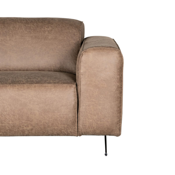 LABEL51 Modena - Taupe - Microfiber - 2-Zits Taupe Bank