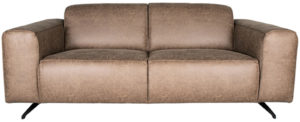 LABEL51 Modena - Taupe - Microfiber - 2-Zits Taupe Bank