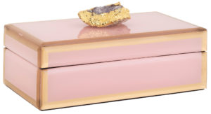 Richmond Interiors Juwelen box Jaylyn roze/goud (Roze) Roze Woonaccessoire