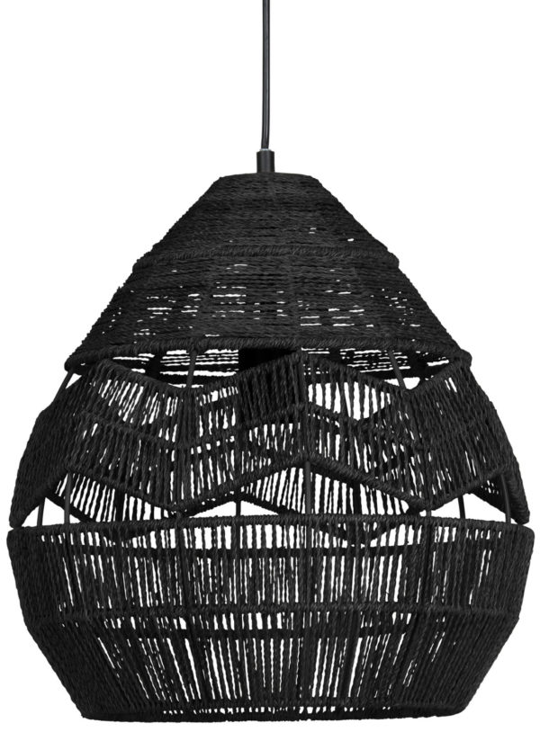 WOOOD Adelaide Hanglamp Zwart Ø35cm Black Lamp