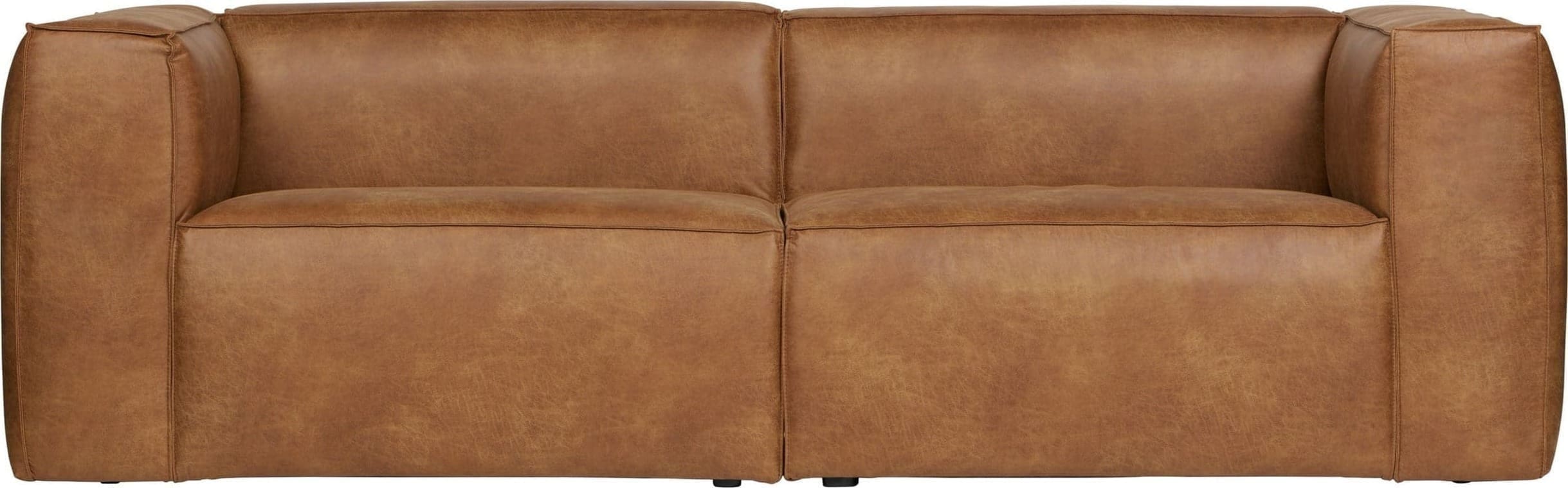 WOOOD Bean 3,5-zitsbank Cognac Cognac Bank