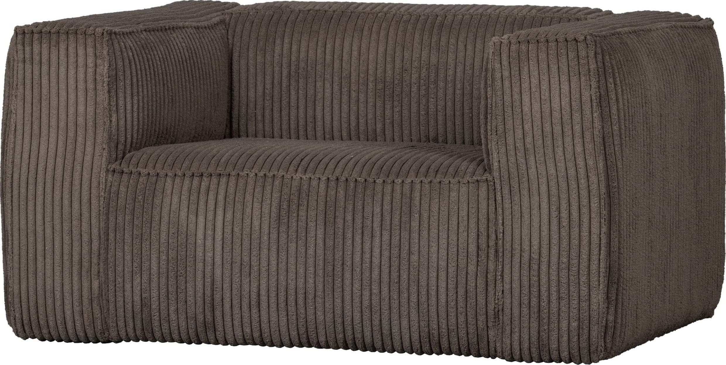 WOOOD Bean Fauteuil Grove Ribstof Mud Mud Bank