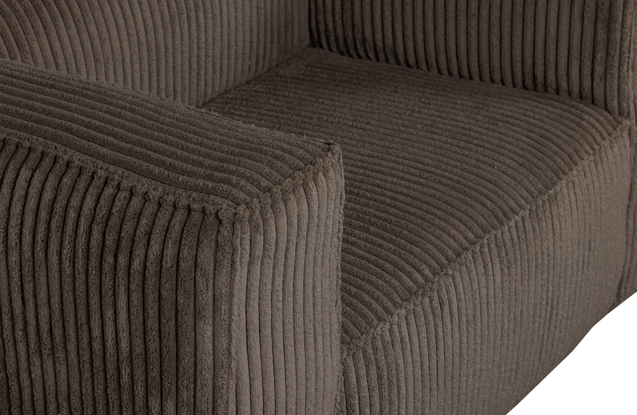 WOOOD Bean Fauteuil Grove Ribstof Mud Mud Bank