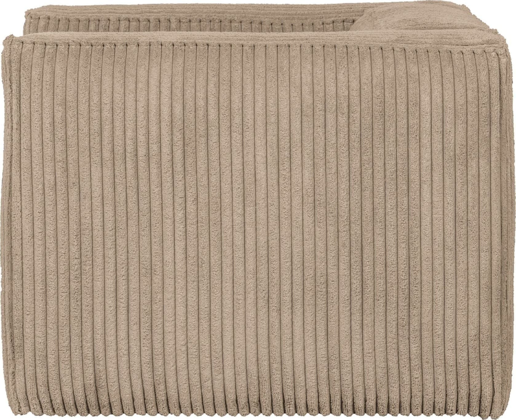 WOOOD Bean Fauteuil Grove Ribstof Travertin Travertin Bank
