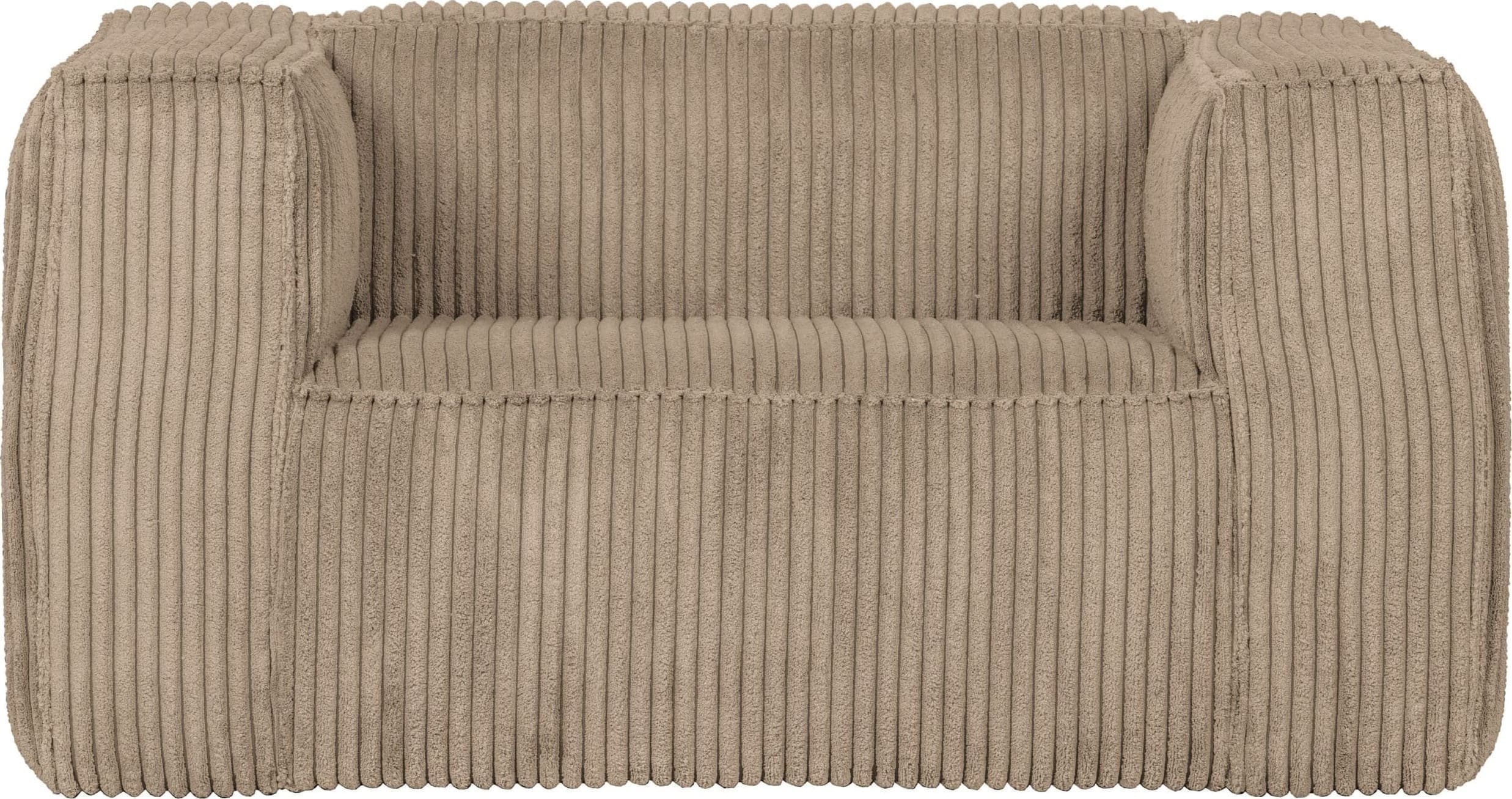 WOOOD Bean Fauteuil Grove Ribstof Travertin Travertin Bank
