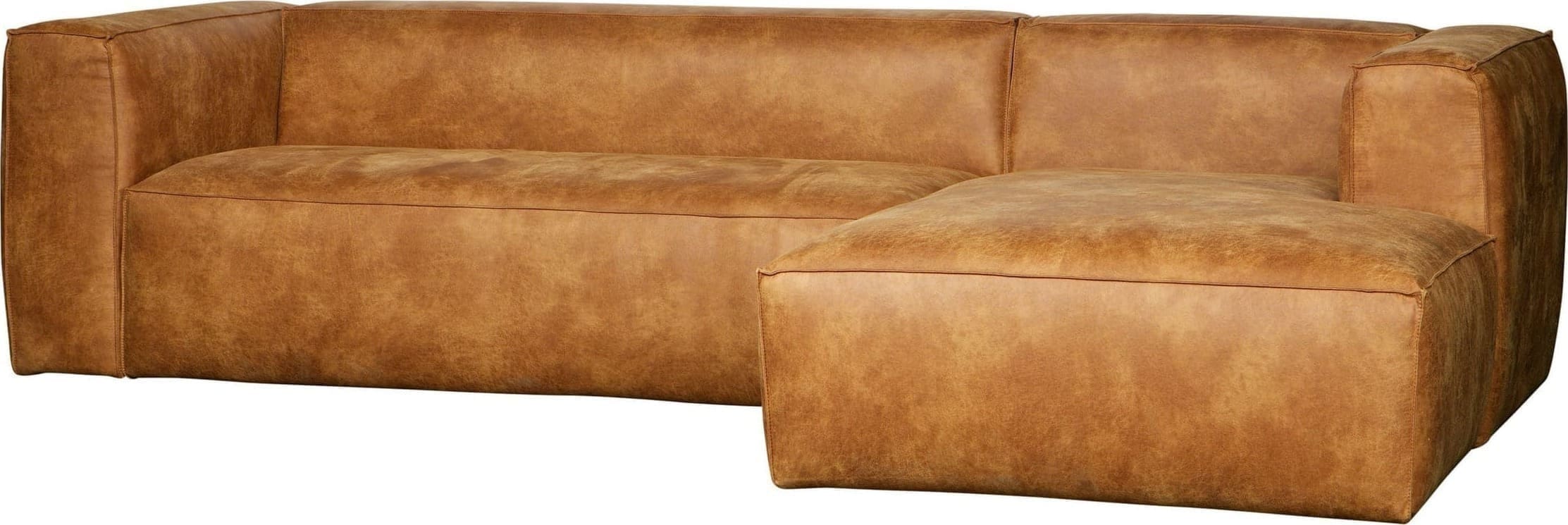 WOOOD Bean Hoekbank Rechts Cognac Cognac Bank