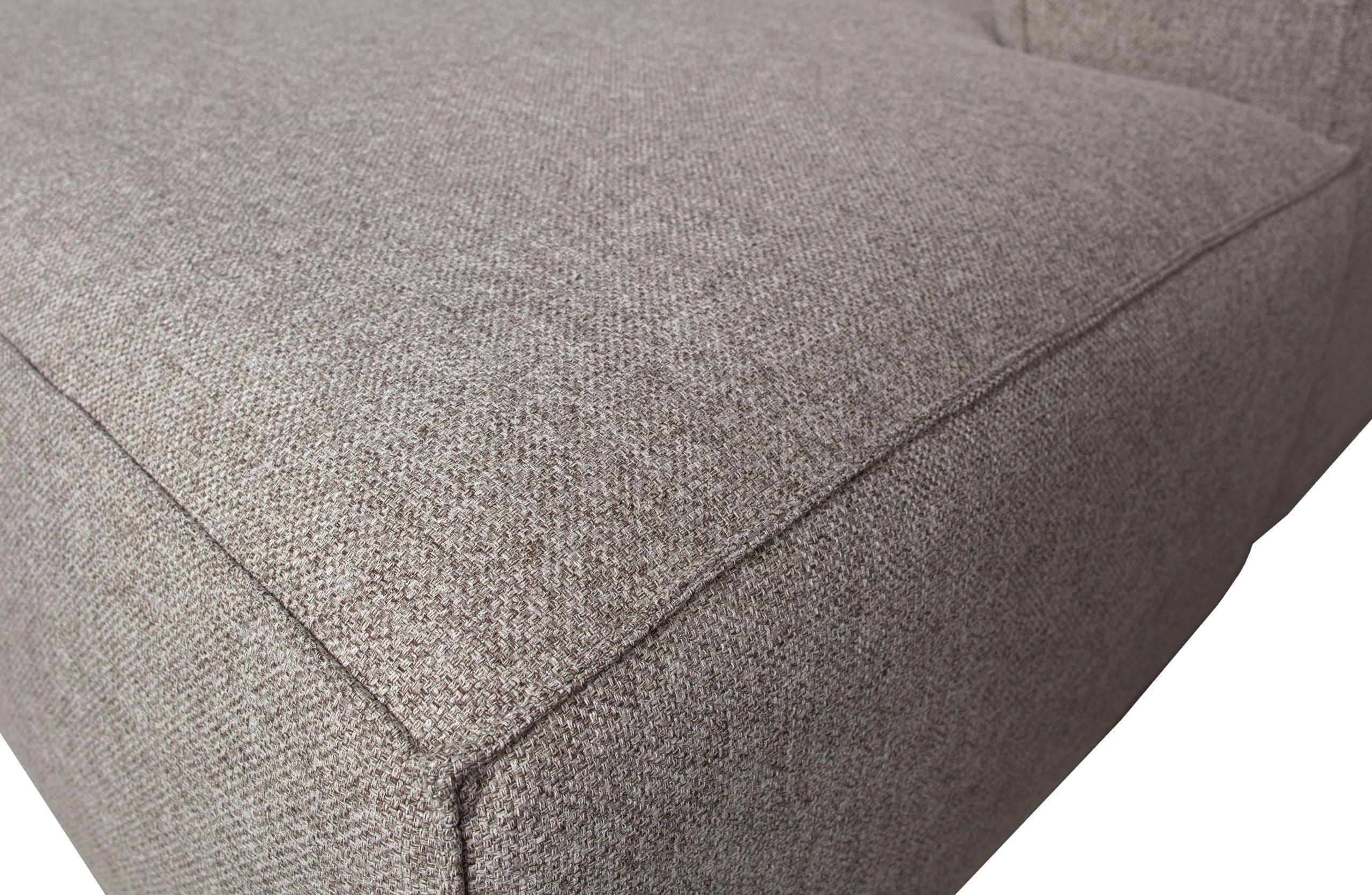 WOOOD Bean Hoekbank Rechts Incl. Kussens Lichtgrijs Gemeleerd Light grey Bank