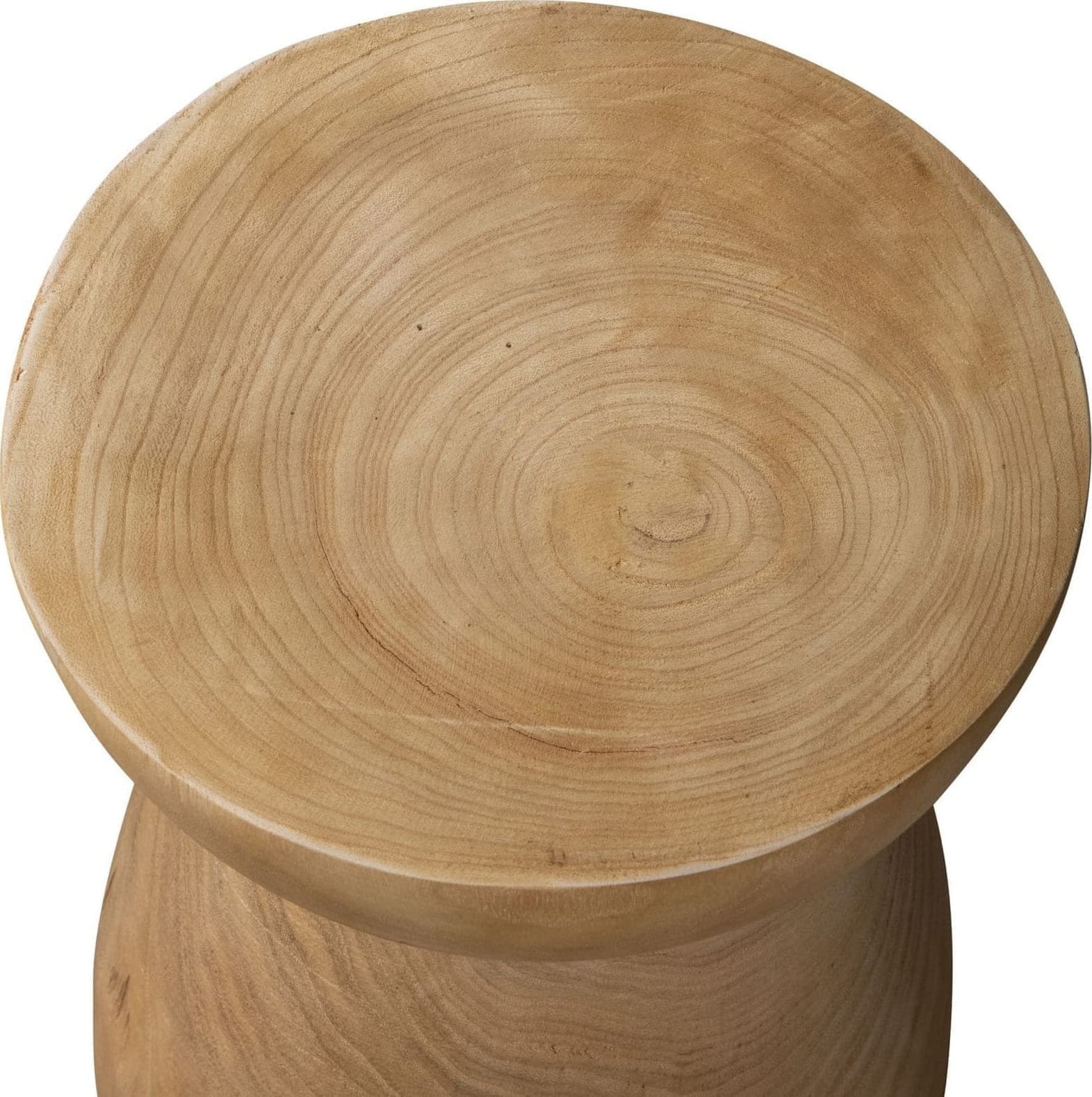 WOOOD Bink Kruk Hout Naturel 40xØ28cm Natural Eetkamerstoel