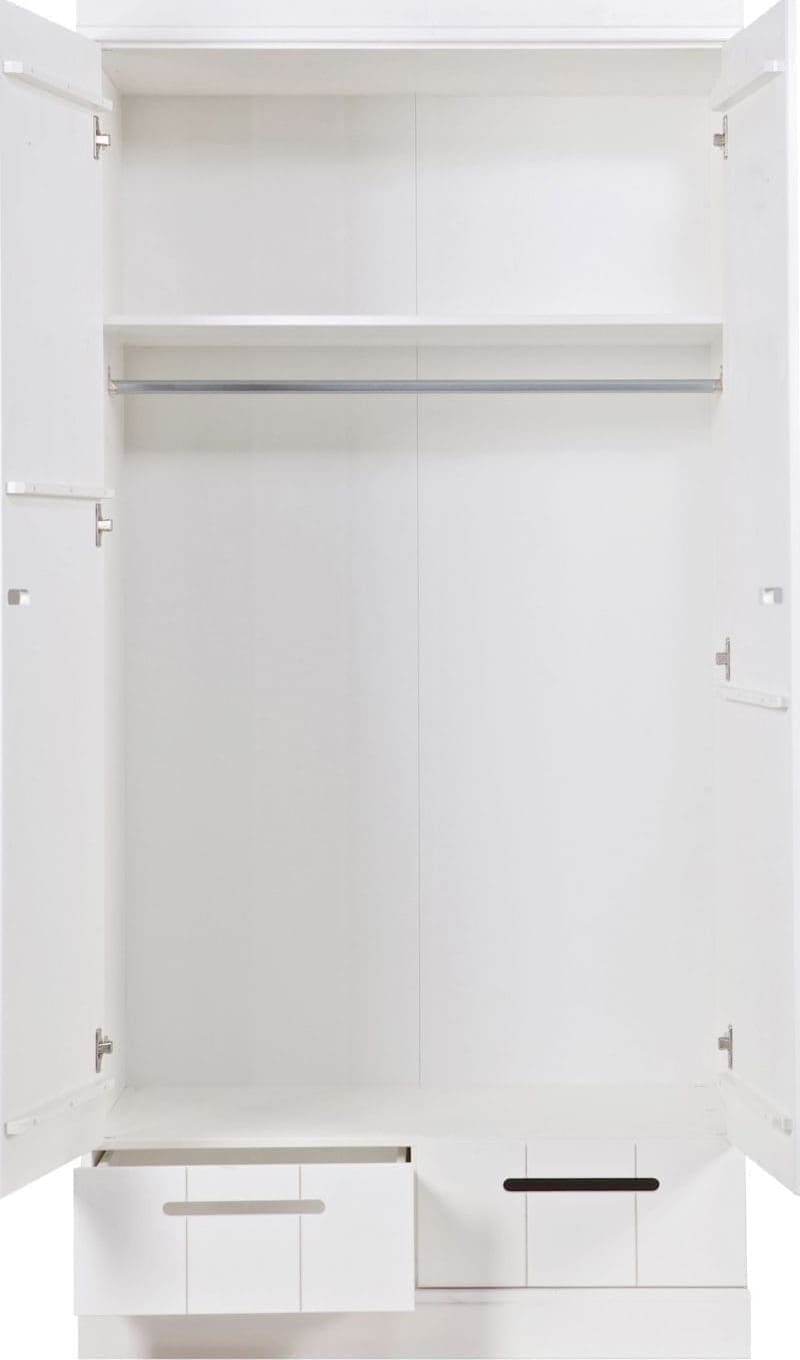 WOOOD Connect - 2 Drs Lade - Strokendeur Wit White Kast