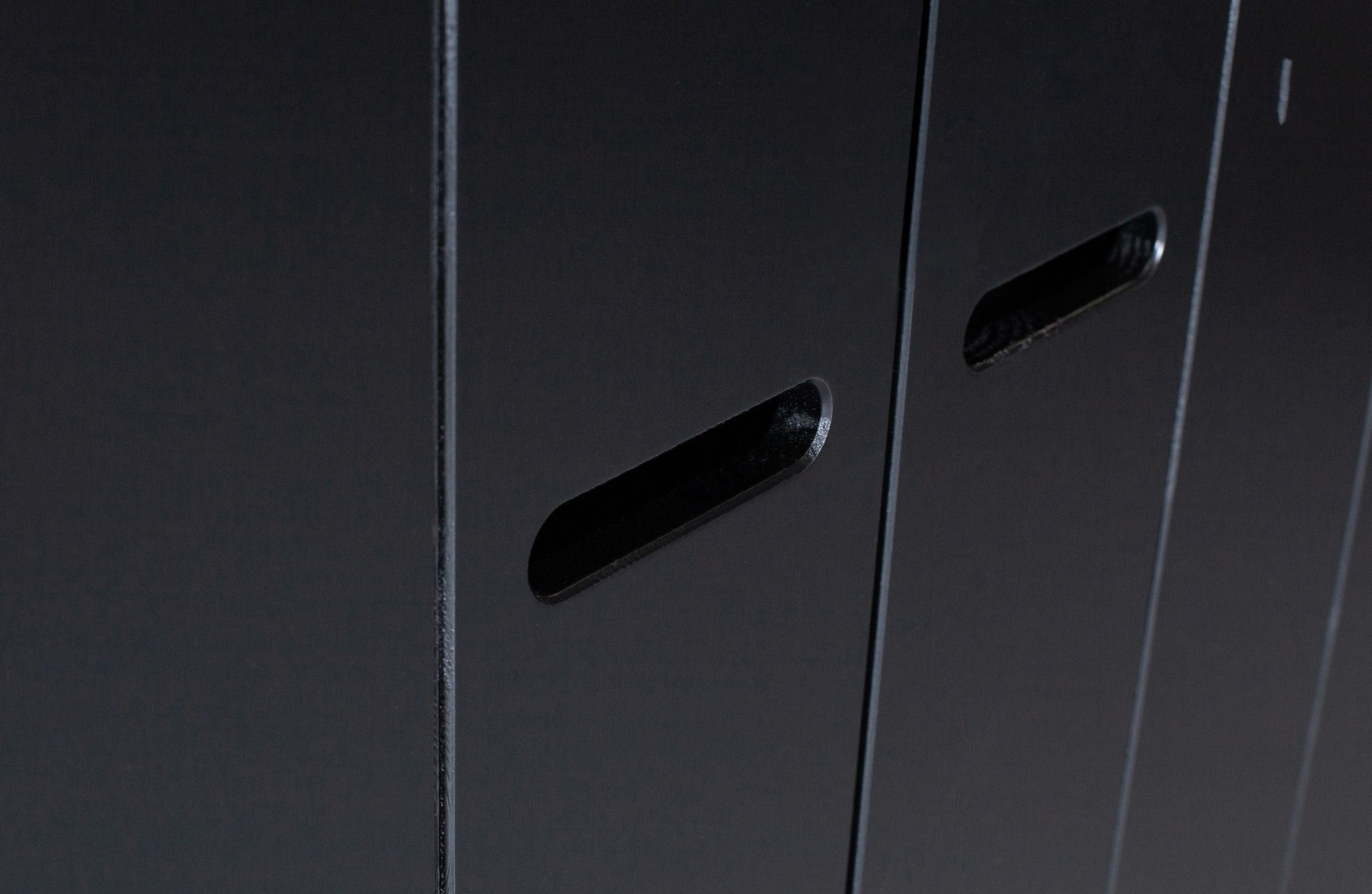 WOOOD Connect - 3 Drs Lade - Strokendeur Zwart Black Kast