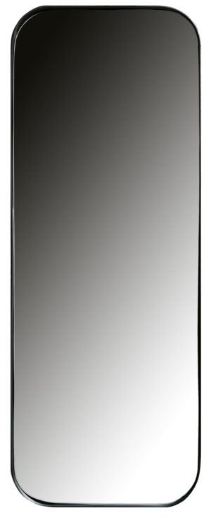 WOOOD Doutzen Spiegel Metaal Zwart 110x40cm Black Woonaccessoire
