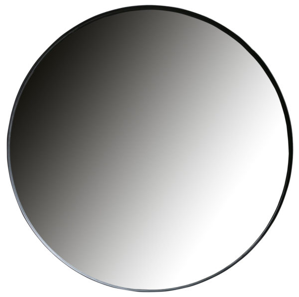 WOOOD Doutzen Spiegel Metaal Zwart Ø115cm Black Woonaccessoire