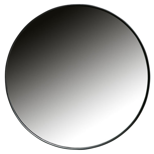 WOOOD Doutzen Spiegel Metaal Zwart Ø50cm Black Woonaccessoire