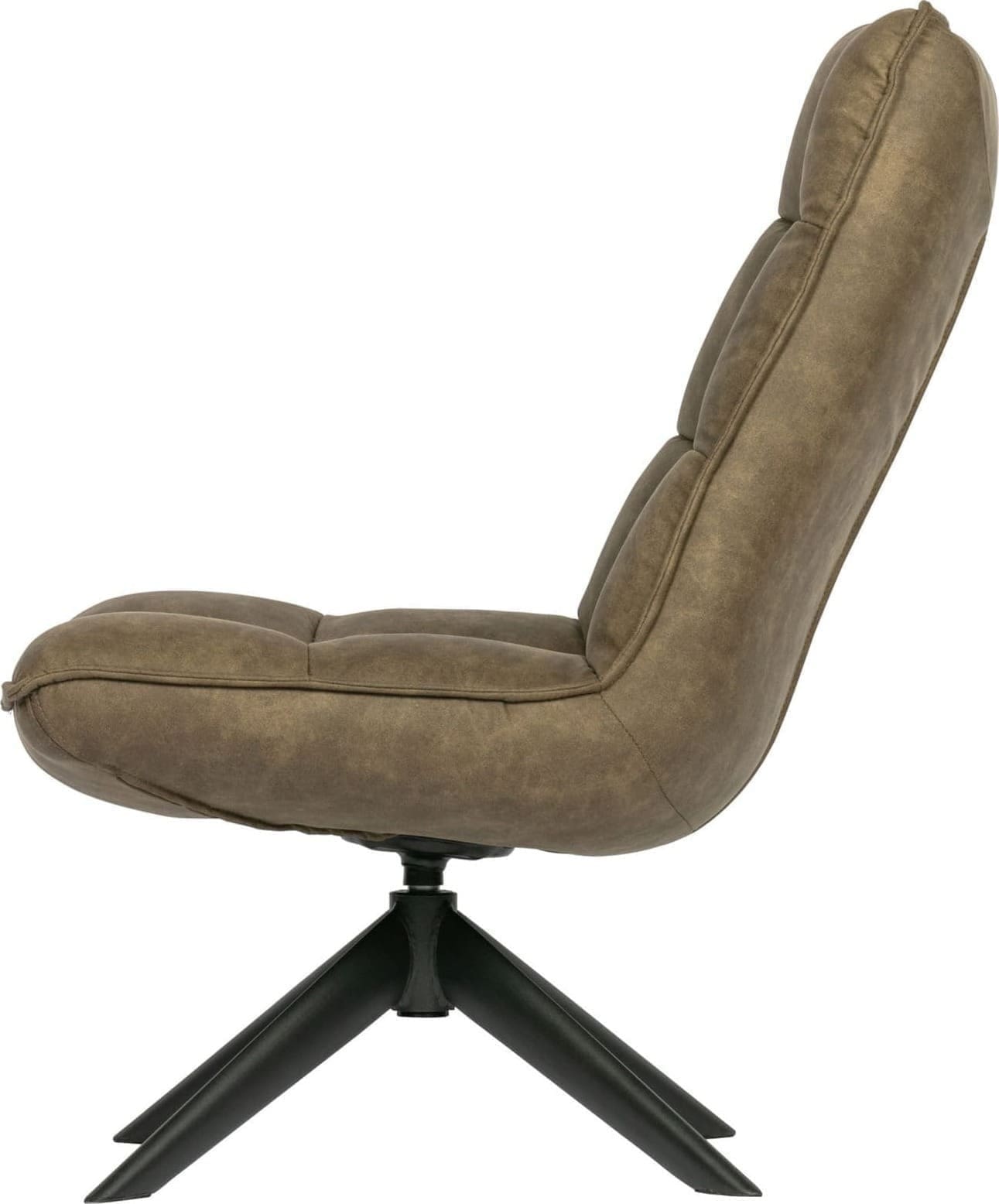 WOOOD Jouke Draaifauteuil Kunstleer Groen Green Bank