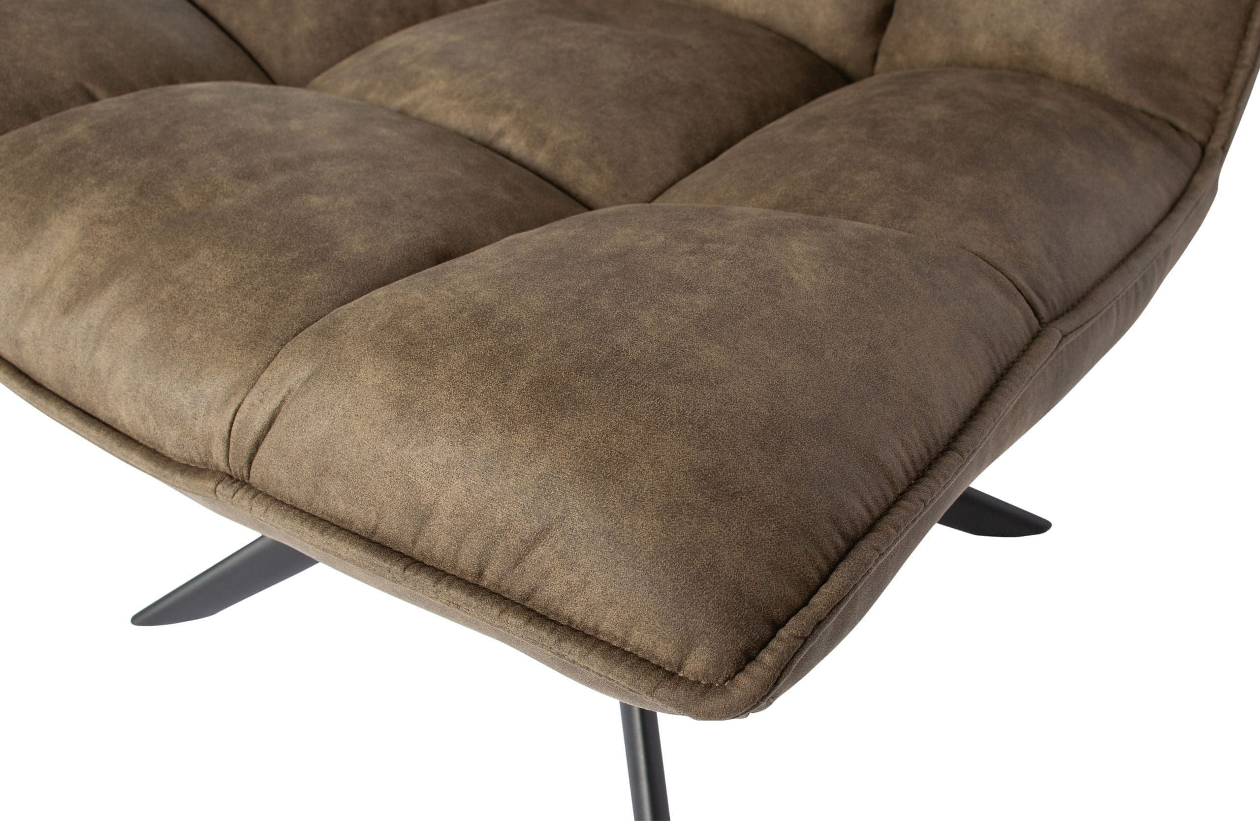 WOOOD Jouke Draaifauteuil Kunstleer Groen Green Bank