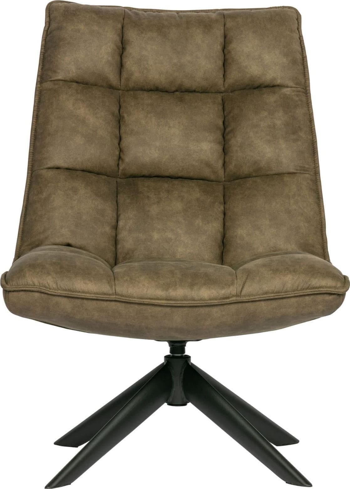 WOOOD Jouke Draaifauteuil Kunstleer Groen Green Bank