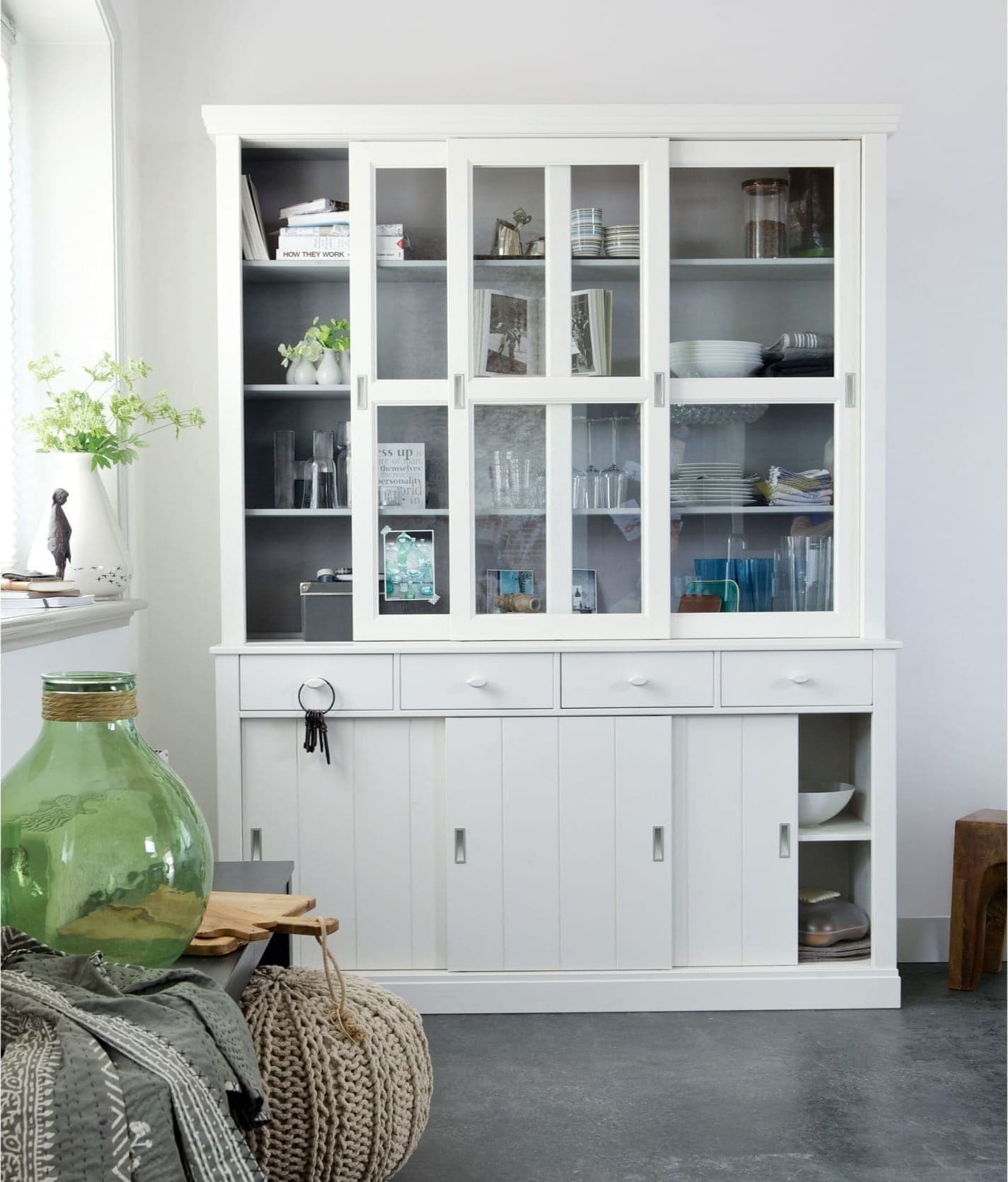 WOOOD Lagos Winkelkast Grenen Wit White Kast