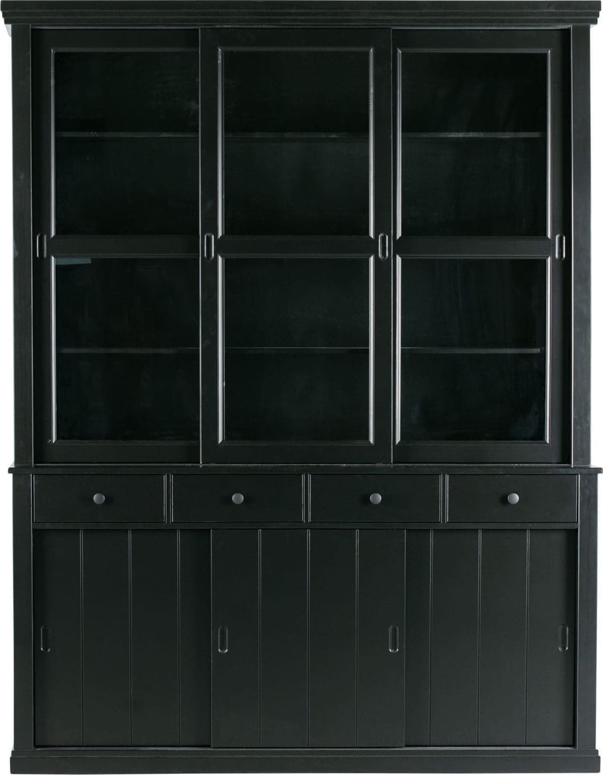 WOOOD Lagos Winkelkast Grenen Zwart Black Kast