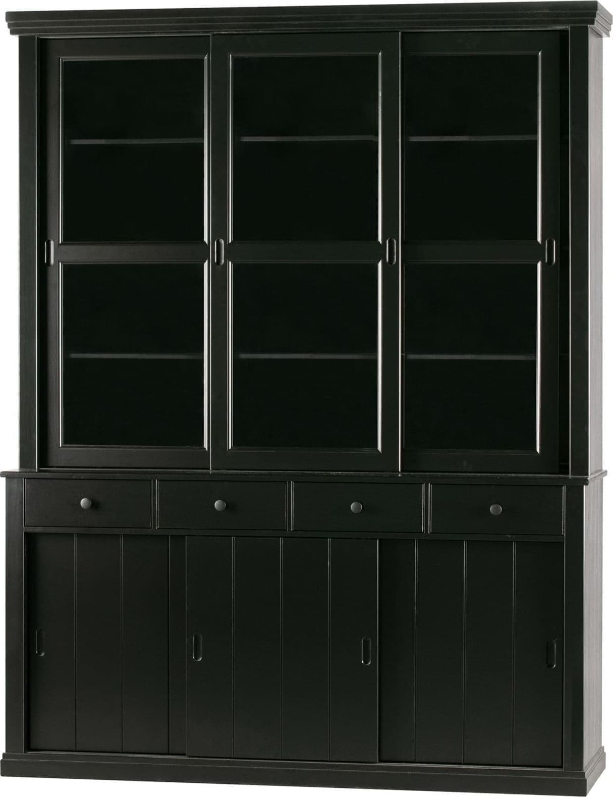 WOOOD Lagos Winkelkast Grenen Zwart Black Kast
