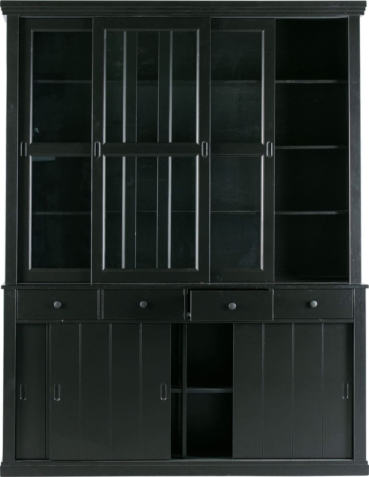 WOOOD Lagos Winkelkast Grenen Zwart Black Kast