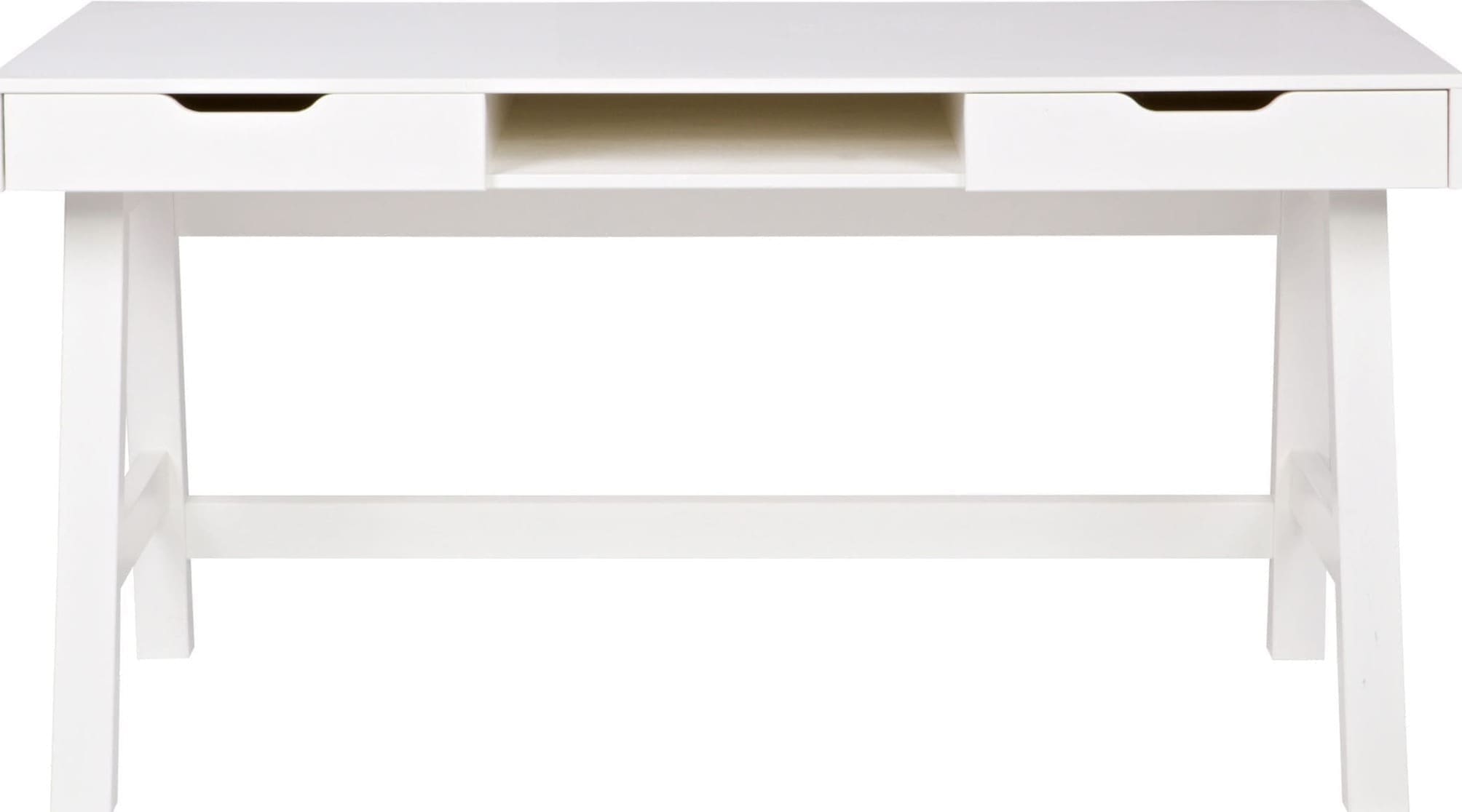 WOOOD Nikki Bureau Grenen Wit White Bureau