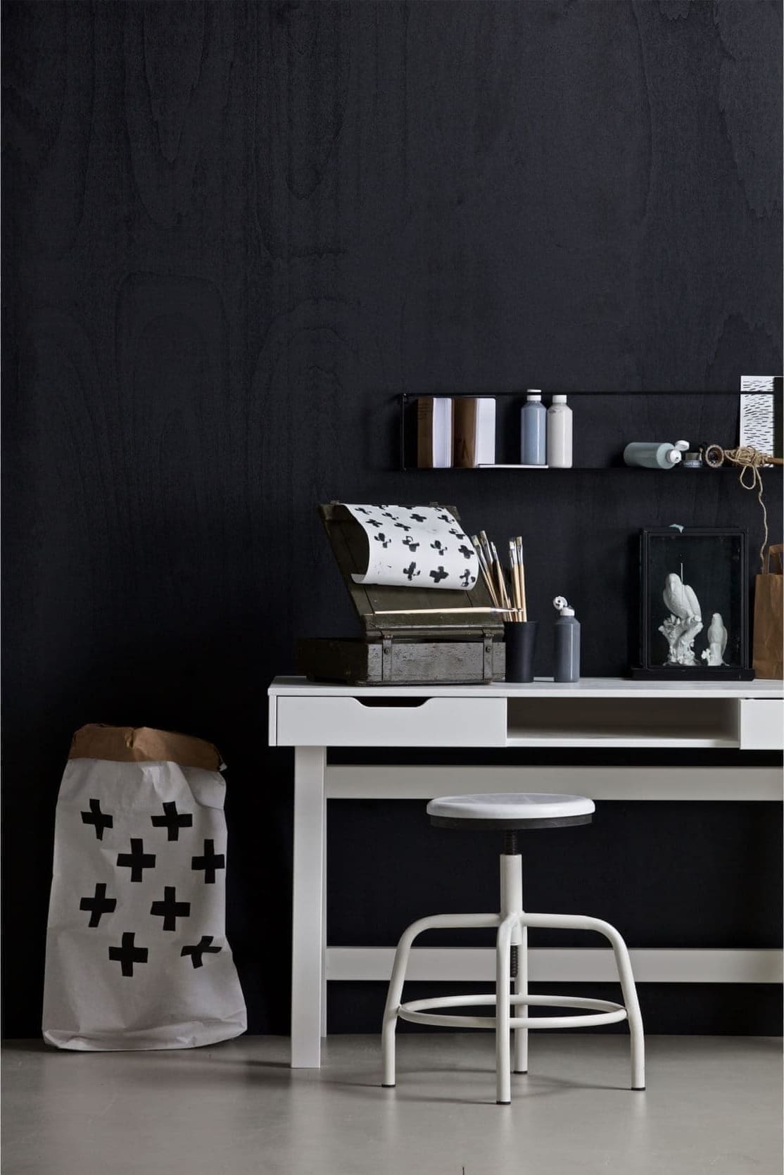 WOOOD Nikki Bureau Grenen Wit White Bureau