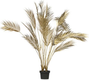 WOOOD Palm Kunstplant Goud 110cm Gold Woonaccessoire