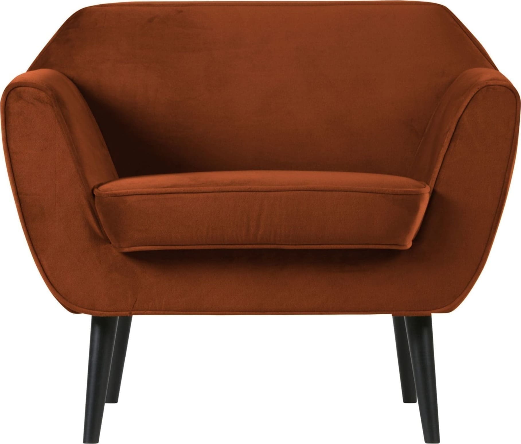 WOOOD Rocco Fauteuil Fluweel Roest Rust Bank