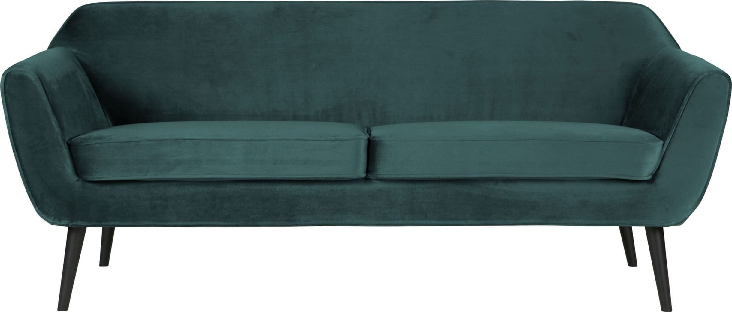 WOOOD Rocco Sofa 187cm Fluweel Teal Teal Bank