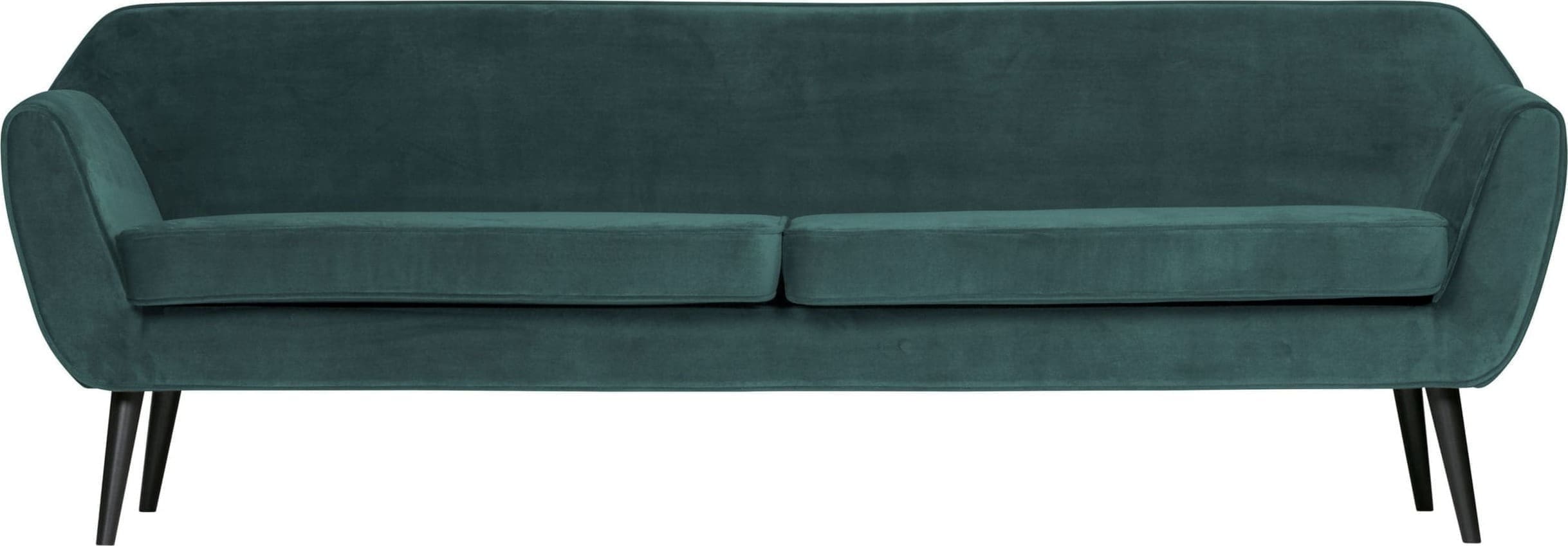 WOOOD Rocco Xl Sofa 230cm Fluweel Teal Teal Bank