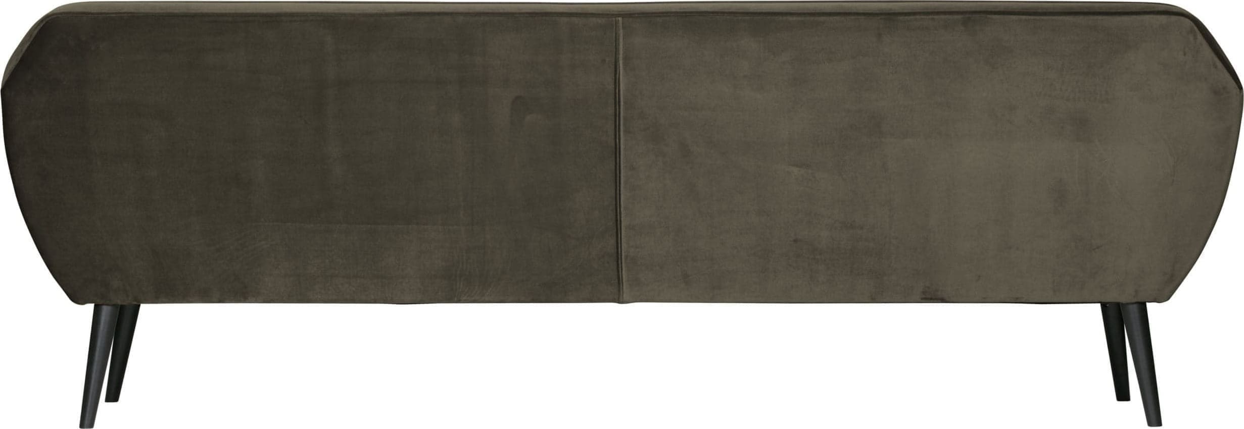 WOOOD Rocco Xl Sofa 230cm Fluweel Warm Groen Green Bank