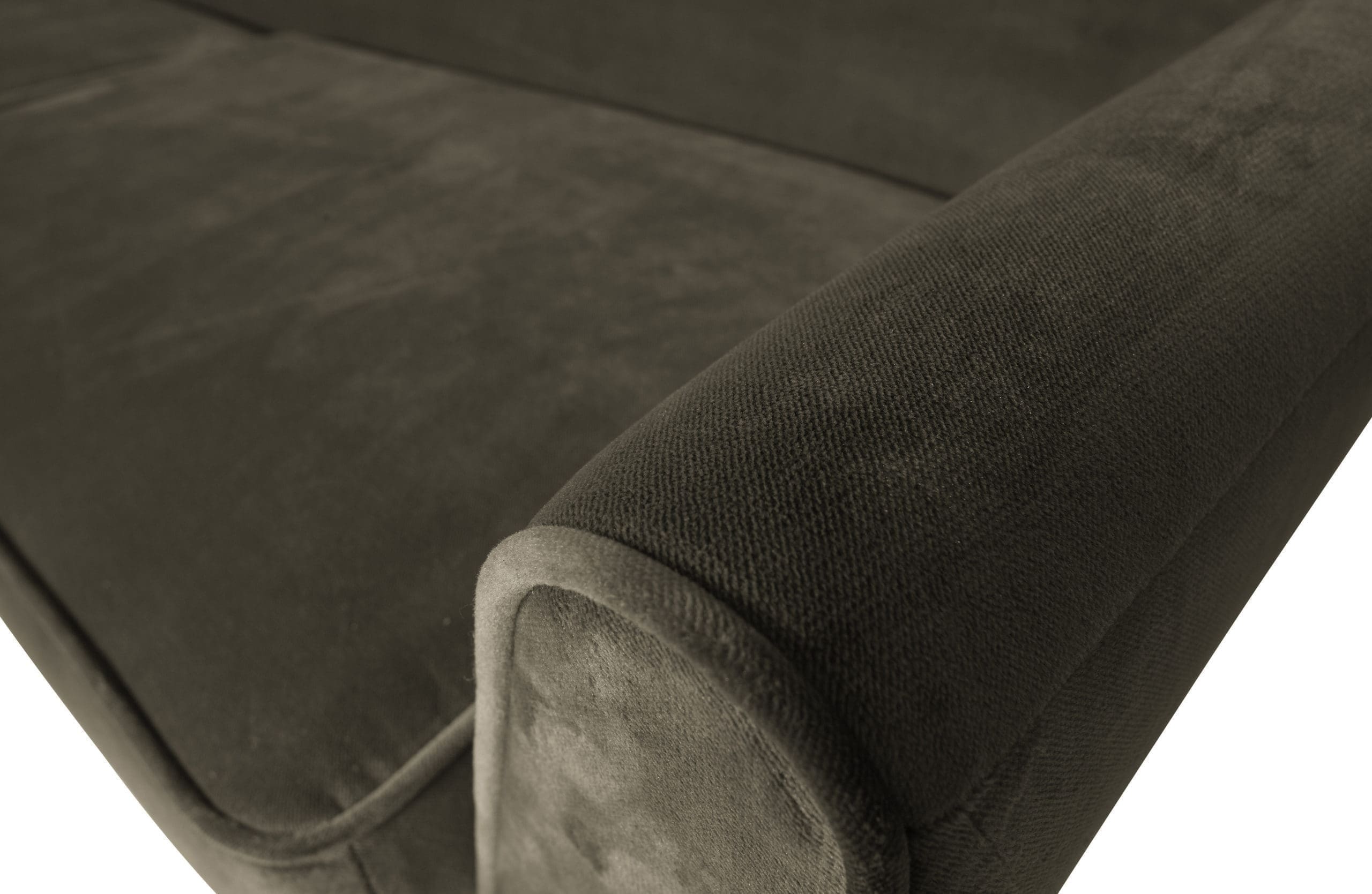 WOOOD Rocco Xl Sofa 230cm Fluweel Warm Groen Green Bank