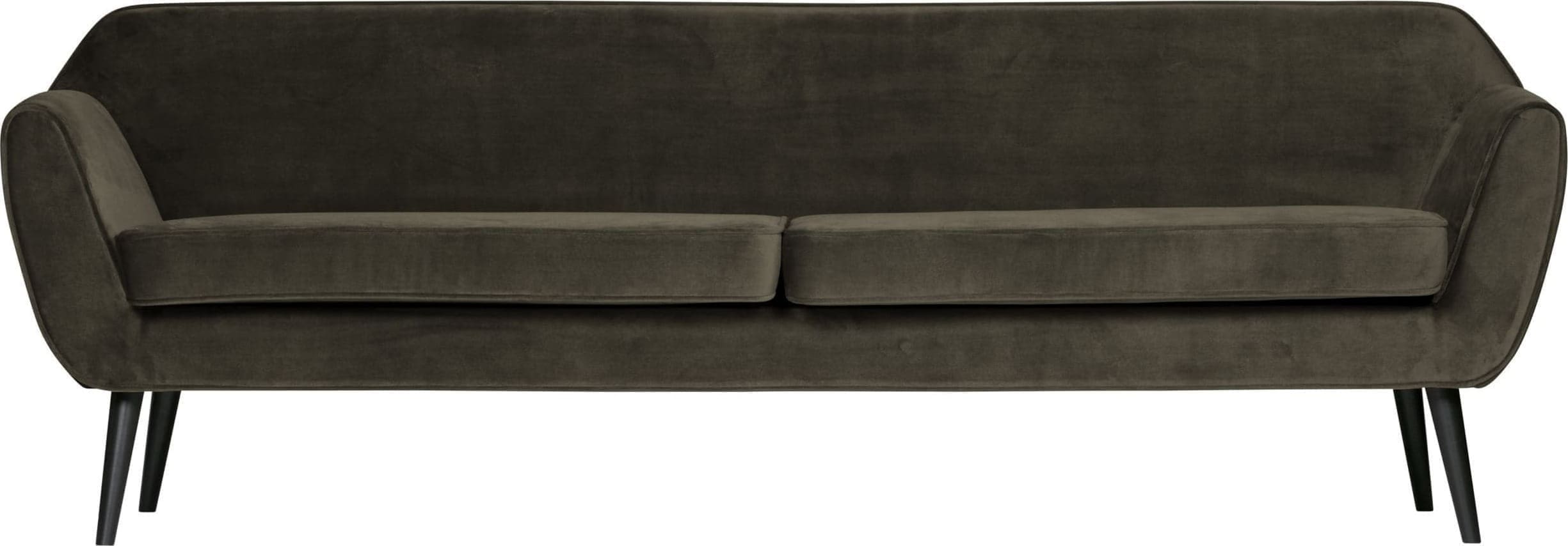 WOOOD Rocco Xl Sofa 230cm Fluweel Warm Groen Green Bank