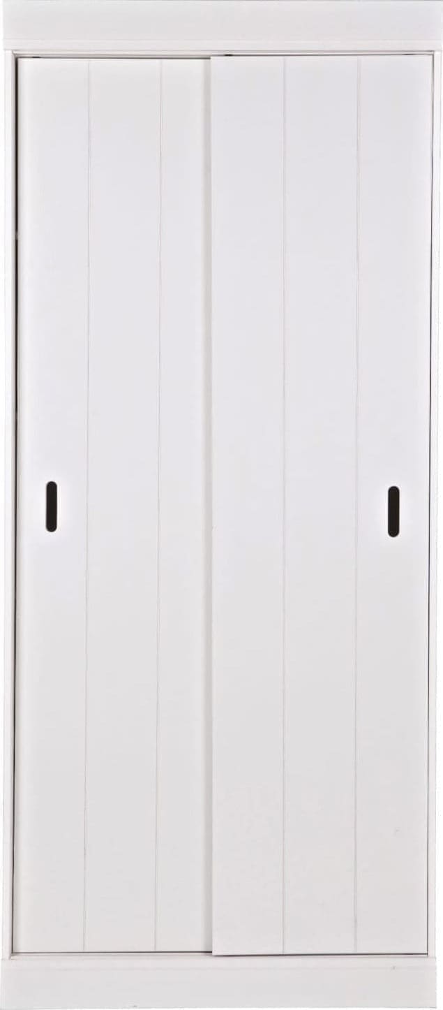 WOOOD Row Plankenkast Met Schuifdeuren White Kast