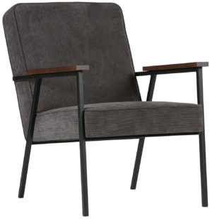 WOOOD Sally Fauteuil Antraciet Anthracite Bank