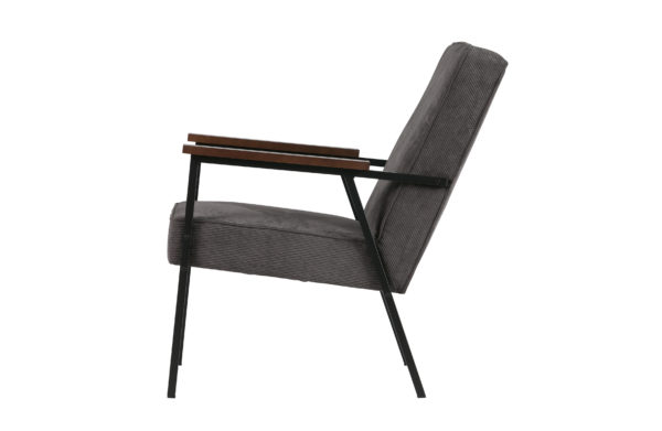 WOOOD Sally Fauteuil Antraciet Anthracite Bank