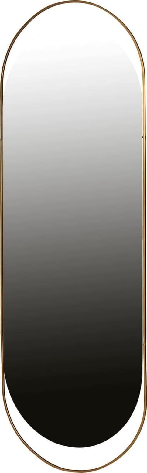 WOOOD Sanou Passpiegel Ovaal Xl Antique Brass 168x60 Antique brass Woonaccessoire