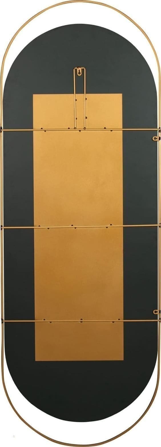 WOOOD Sanou Passpiegel Ovaal Xl Antique Brass 168x60 Antique brass Woonaccessoire