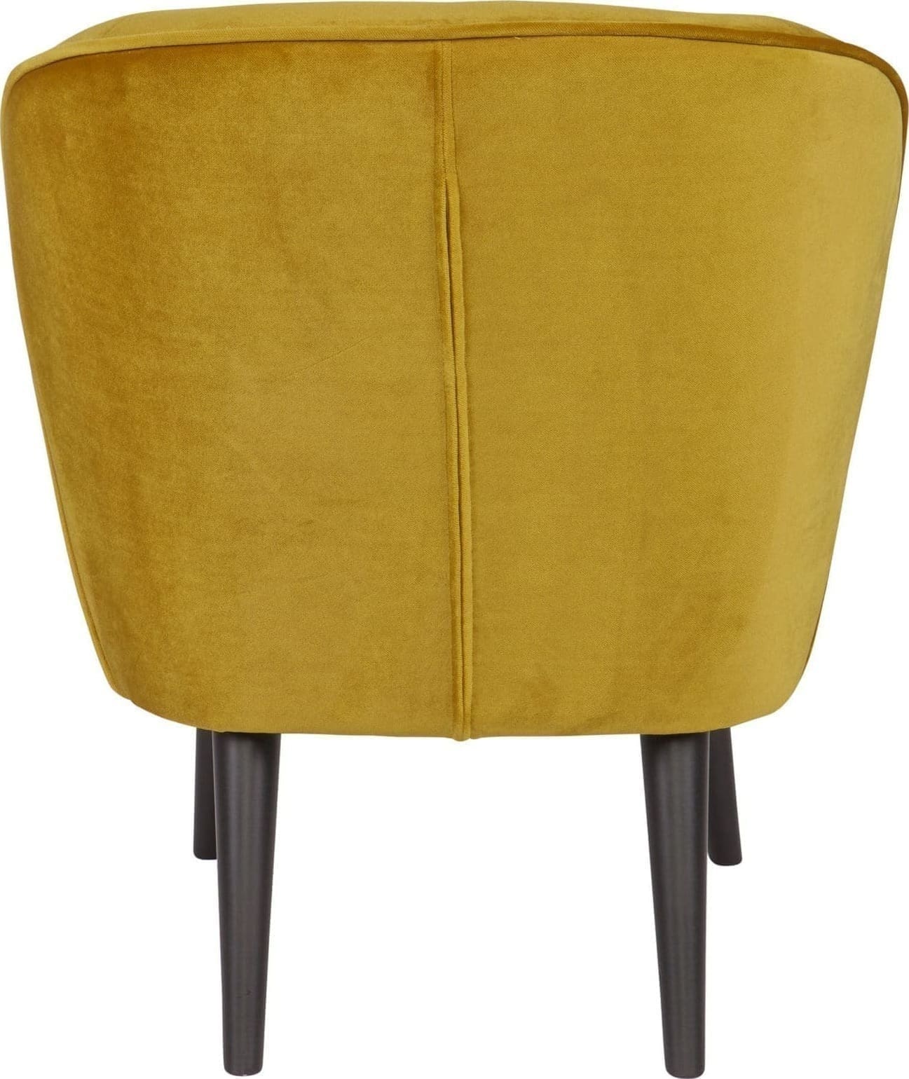 WOOOD Sara Fauteuil Fluweel Oker Ochre Bank