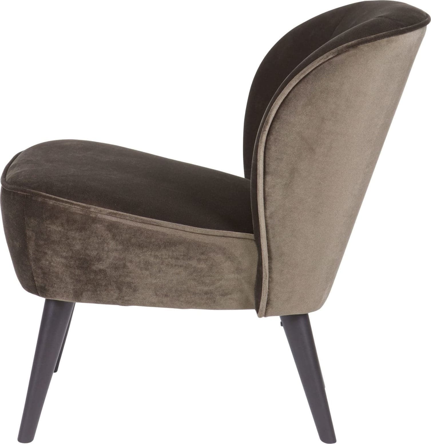 WOOOD Sara Fauteuil Fluweel Warm Groen Green Bank