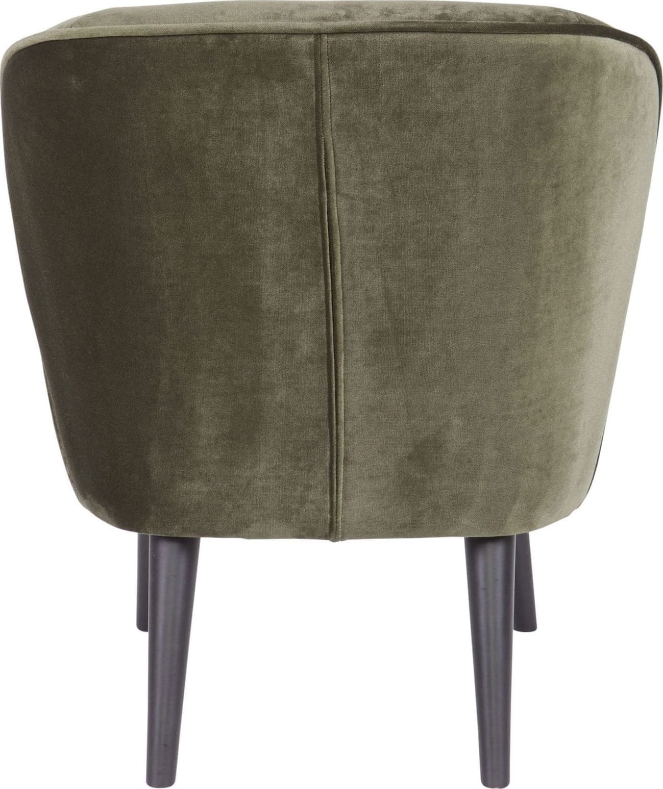 WOOOD Sara Fauteuil Fluweel Warm Groen Green Bank