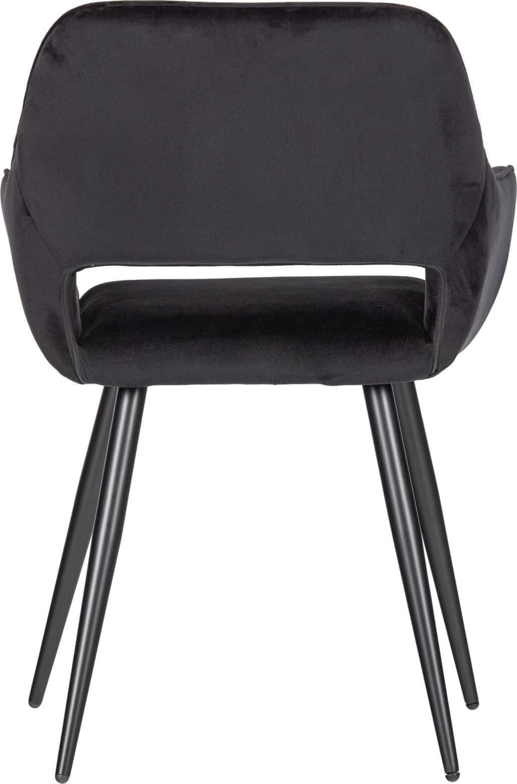 WOOOD Set V 2 - Jelle Stoel Fluweel Zwart Black Eetkamerstoel