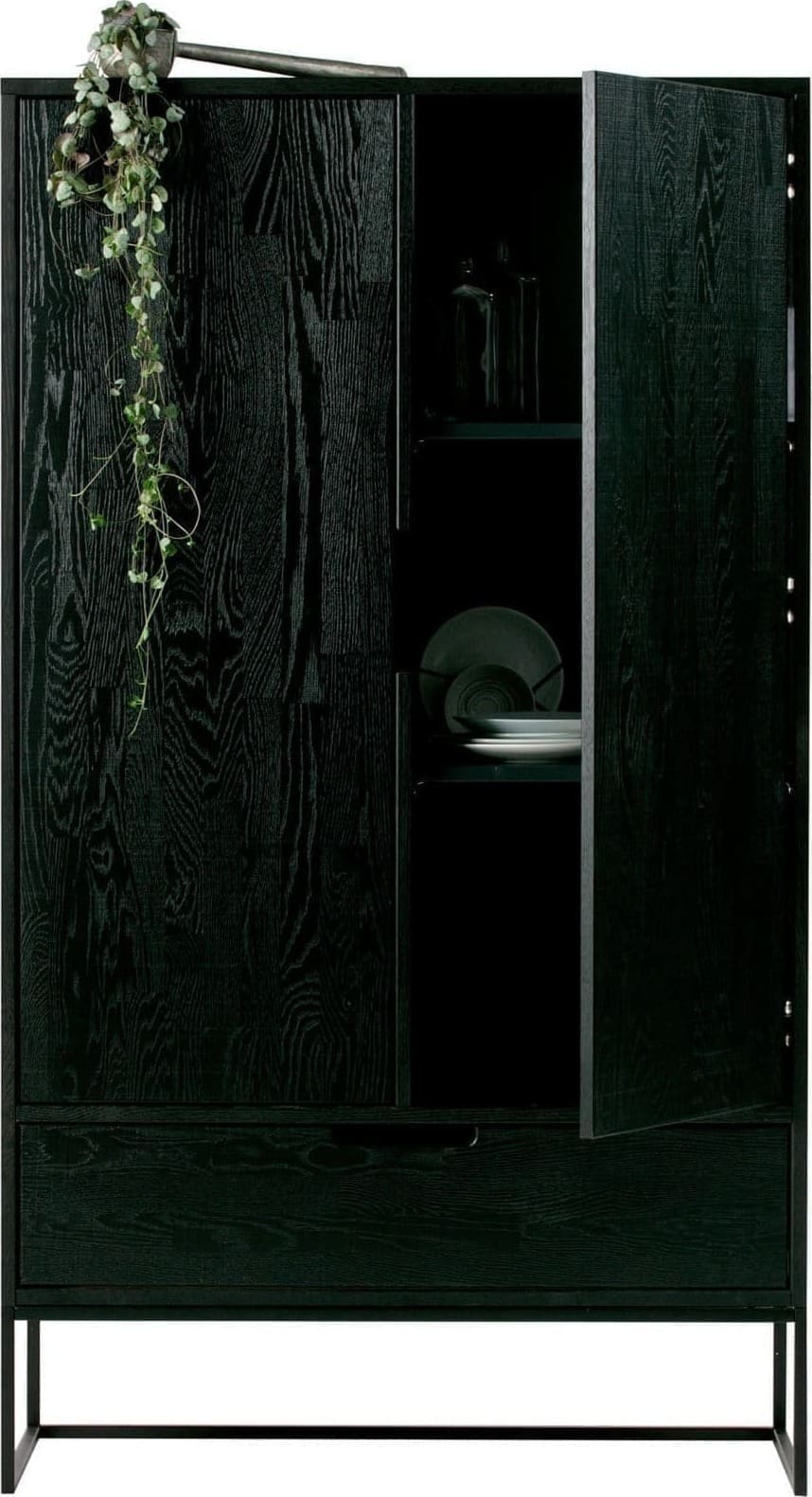 WOOOD Silas 2-deurs Kast Essen Blacknight Blacknight Kast