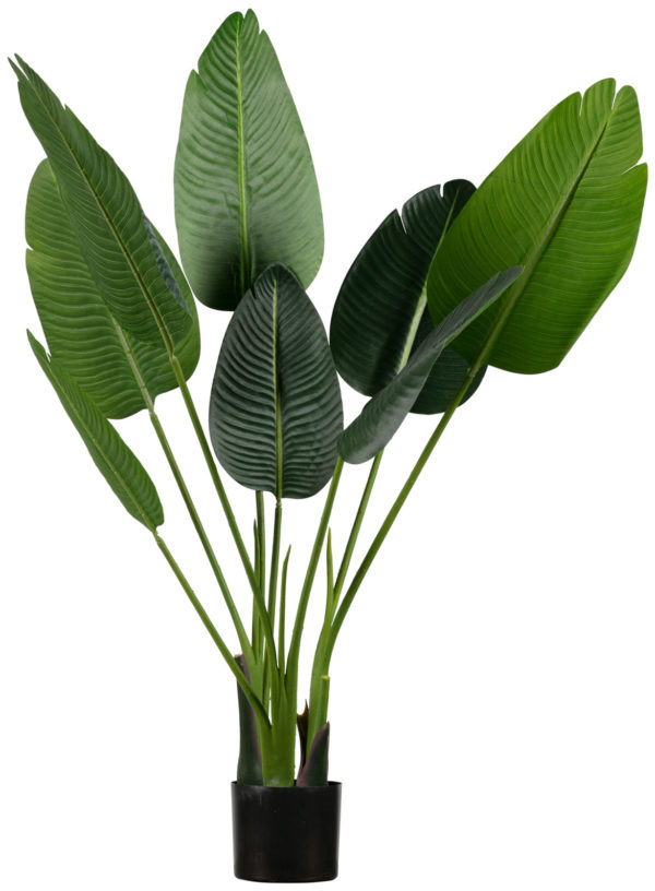 WOOOD Strelitzia Kunstplant Groen 108cm Green Woonaccessoire