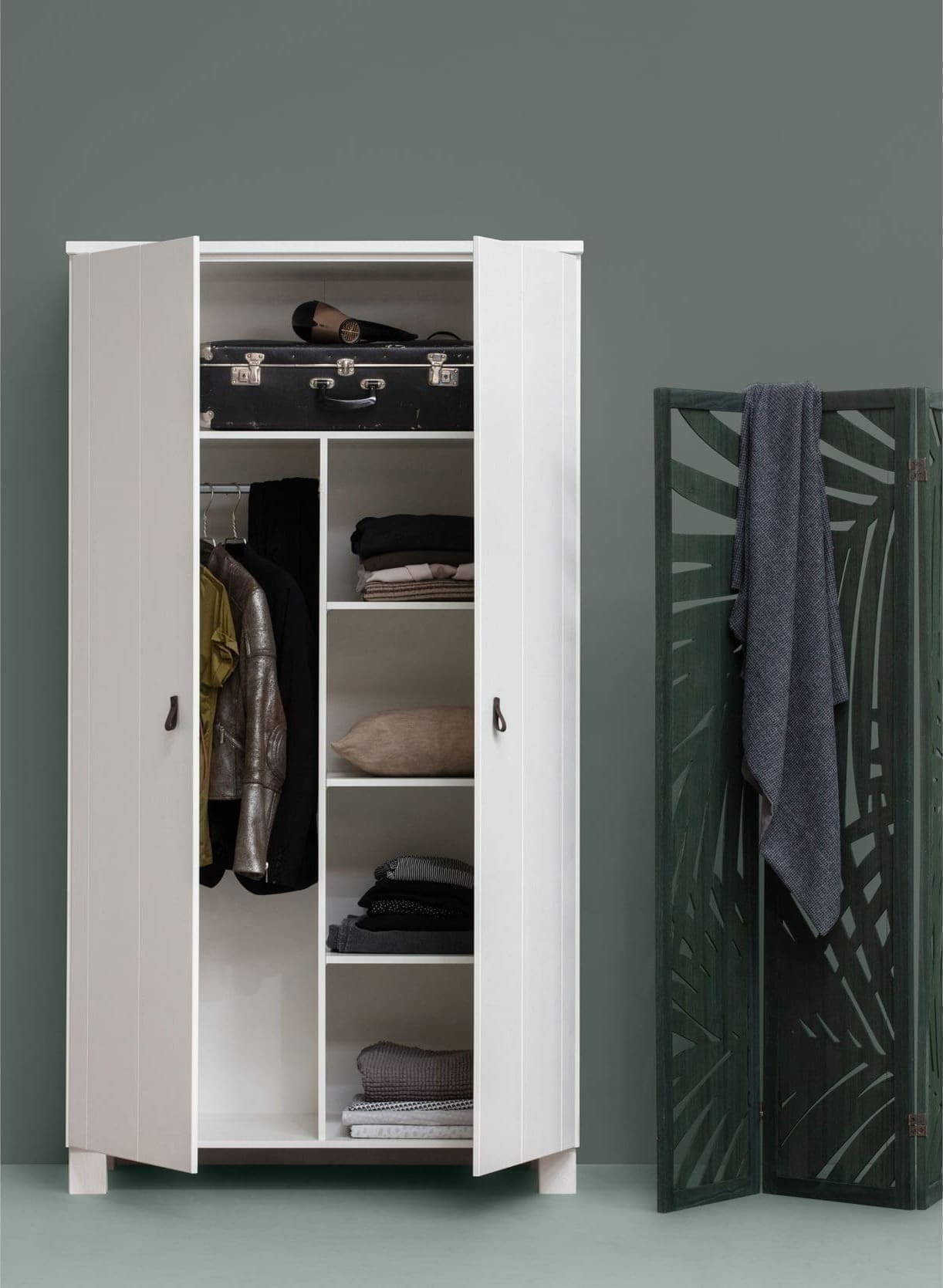 WOOOD Ties Kast Grenen Wit White Kast